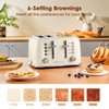 Roter Mond Toaster 4 Slice Retro Stainless Steel with Extra