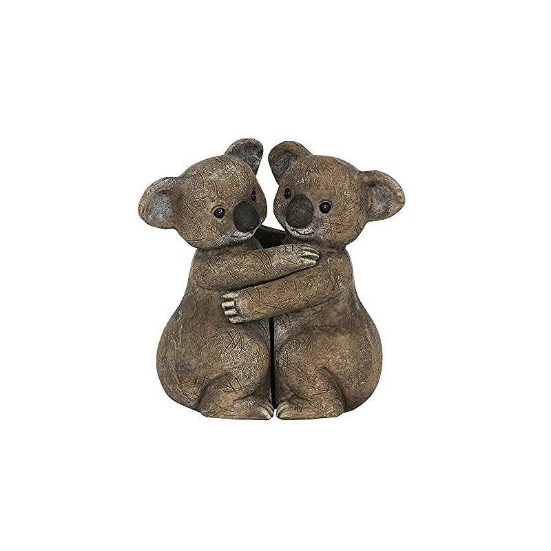 Charming Brown Koala Hug Couple Ornament - 10x10 Centimetres -