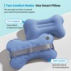 Mixtrend Travel Lumbar Pillow Inflatable Lumbar Support Pillow with Memory