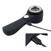 Magnifying Glass Handheld 60X Illuminated Magnifier USB Rechargeable LED Magnifying