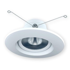 Trace BRK-LED56-GR-4K-ECO Advanced LED Downlight Retrofit Raffle Trim Kit; Compatible with Both 5" and 6" Standard Recessed Housings; Provides 975 Lumens of Bright Light; 14W; 4000K; 120V