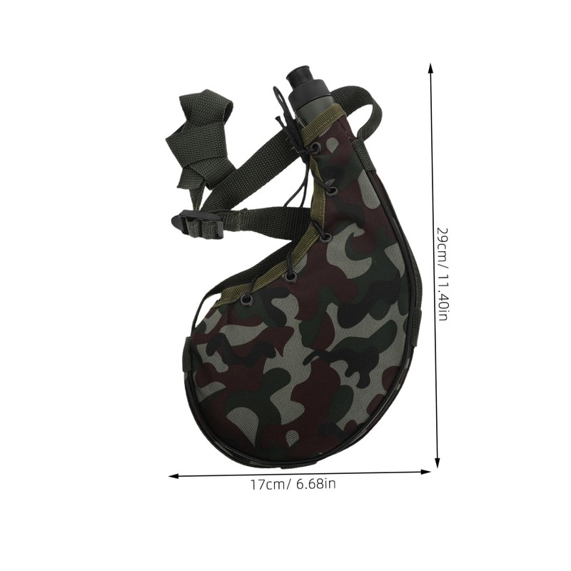 BESPORTBLE Camouflage Waist Water Bottle Pouch Portable Hydration Pack for