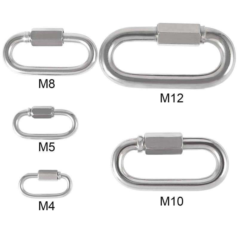 ZOENHOU 20 Pack M5 3/16 Inch Quick Link, 648 Lbs