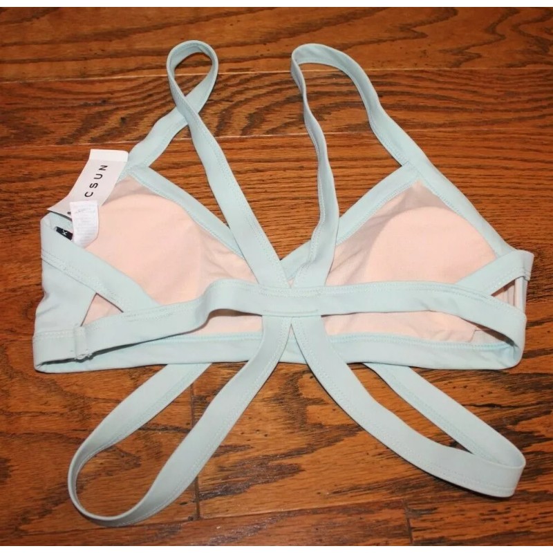 Kendall & Kylie PacSun Sea Green Strappy Bikini Top Style