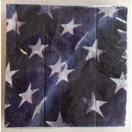 Party Creations Flag Stars Fourth July 4th Party Cocktail Napkins Dessert Patriotic Made in USA
