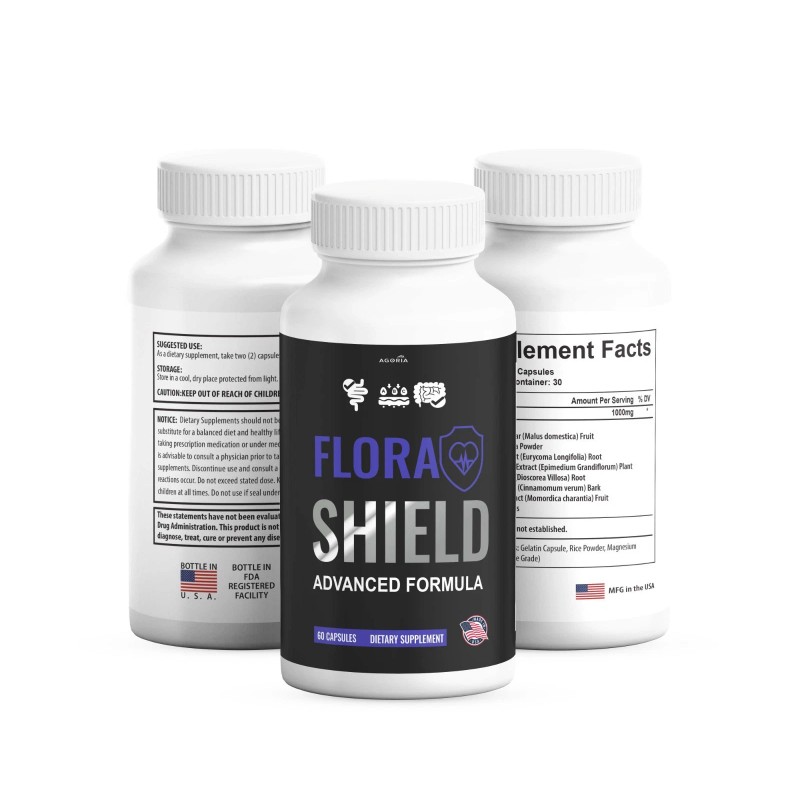 (1 Pack) Flora Shield Capsules, Supports Gut & Digestive Health