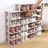HAIXIN Shoe Rack for Closet - Stackable Shoe Organizer for