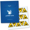 Pubblimania Hand Cracking 15 Hazard Sticker Labels Made of PVC