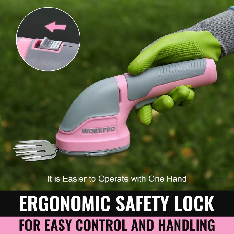 WORKPRO 2 in 1 Grass Shears & Shrubbery Trimmer Cordless