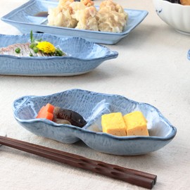 cerapockke Hitokiln Divided Side Dish 3.8 inches (9.7 cm), Made in Japan, Setoyaki, Classic Product, 2 Dishes (Small), Small Plates, Medium Plates, Small Bowls, Divider Plates, Sauce Plates, Restaurant Plates, Lunch Plates, 2 Dishes
