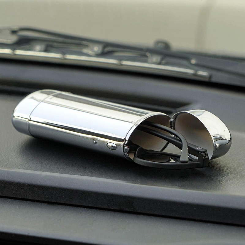 Hightie Steel Glasses Case, Silver