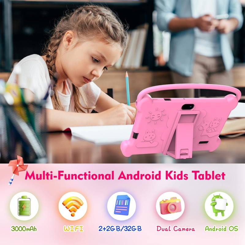 ICONLINK Kids Tablet 7 inch for Children,32GB ROM Toddler Learning