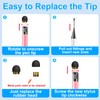 10 Rubber Tips+5 Transparent Disc Tips,High Precision and High Sensitivity