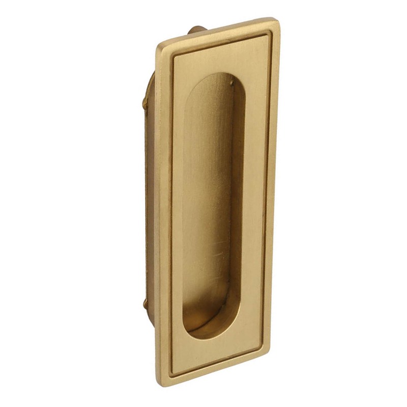 Brass Recessed Furniture Handle Kitchen Cupboard Cabinet Wardrobe Drawer Pulls