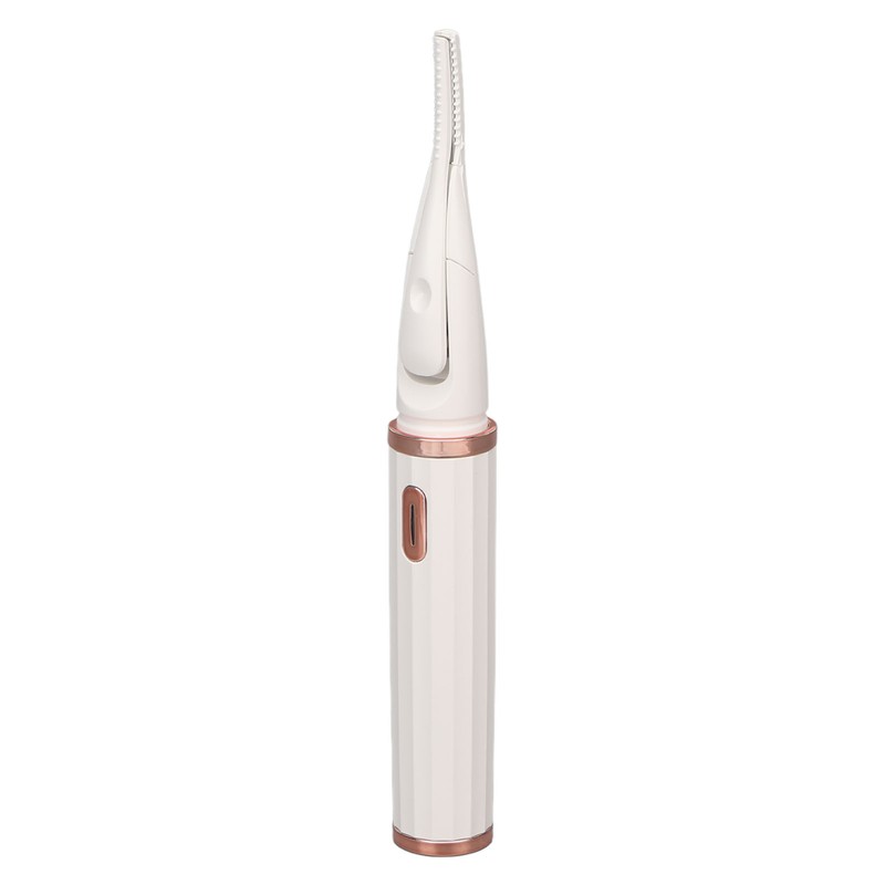 Heated Eyelash Curlers Micro USB Rechargeable Dual Brush Head Intelligent
