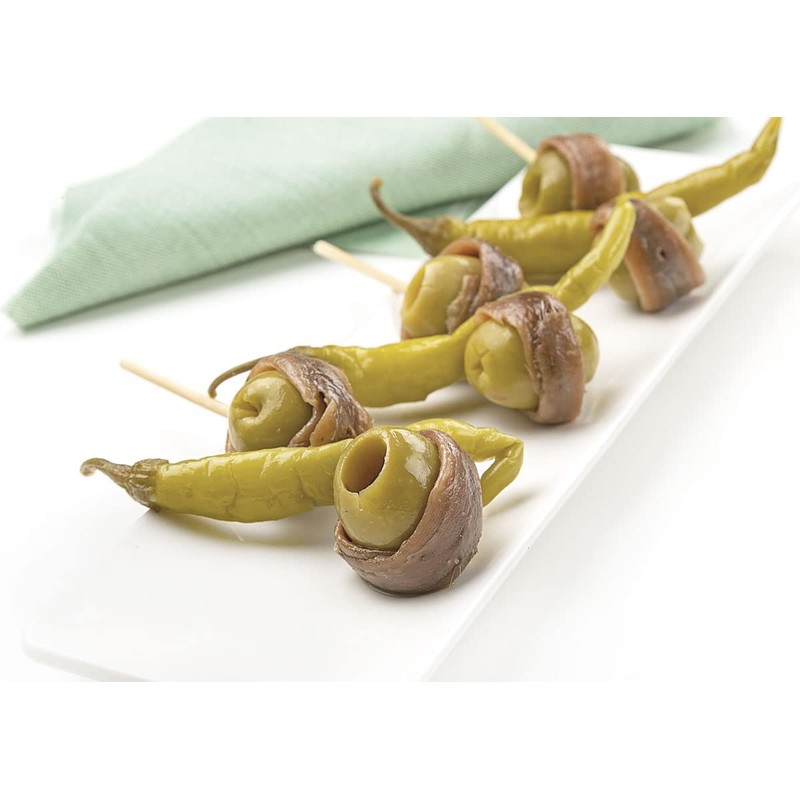 OLIVA Ubidea "Gindilla" Pickled Spanish Blue Chili Pepper, 2.1 oz