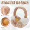 CZAYEFNH Ear Warmers Women, Foldable Fluffy Plush Earmuffs Winter Outdoor