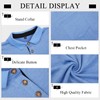 Mens Long Sleeve Polo Shirts Casual Moisture Wicking Golf Polo