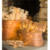 Plow & Hearth Vintage-Style Antique Copper Galvanized Steel Firewood Bucket