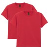 Gildan Youth Heavy Cotton T-Shirt, Style G5000B, 2-Pack, Red, Small