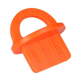 Myard Orange 20 Packs 5/32 Inch Deck Spacer with Bright Color Easily Spotting, Easy Pull, Deck Board Jig Spacer Rings for Pressure Treated, Composite, PVC, Plank, Hardwood Decking Tool (DJS4)