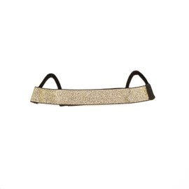 2Pcs Wig Band For Lace Front Ear Free Painless Lace Melting Elastic Band Headband For Women No Slip C Shaped Ear Curve (Gold, Regular(2pcs))