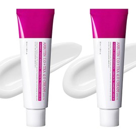 Arbutin Cream, Arbutin 7% + Tranexamic Acid 4% Cream, Lightweight Brightening Moisturizer, Gentle Treatment, Helps Brighten & Soothe Skin (2Pcs) Profesionales de la moda