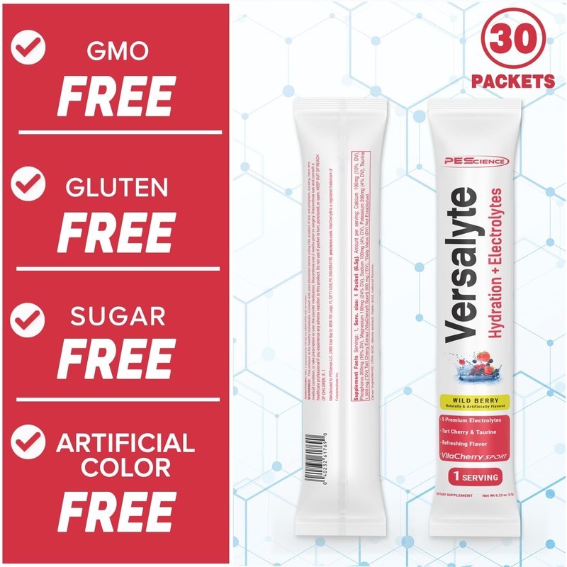 PEScience Versalyte Keto Electrolyte en polvo, sin azúcar, sabor a