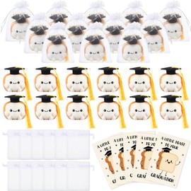 Soulchen 12 Set Graduation Gift Bulk Toast Plushies with Grad Cap Class of 2025 Congratulation Cards Organza Bags Cute a Little Toast to Your Graduation Gifts from Teacher Friend College High School