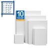 FIXSMITH Stretched White Blank Canvas- Multi Pack 4x4",5x7",8x10",9x12",11x14" (2 of