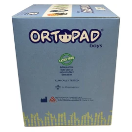 Ortopad® Bamboo Boys Eye Patches, 50/Box (Regular Size, 4+ yrs) Racing Flames Pack