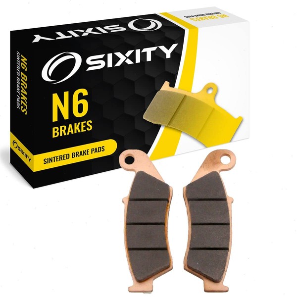 Sixity N6 Front Sintered Brake Pads compatible with Yamaha YZ250F