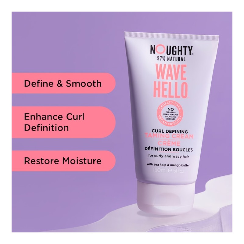 Noughty Wave Hello Curl Defining Taming Cream 150ml