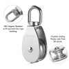 Zasjon Pack of 12 Pulley Stainless Steel Includes 6 Pieces