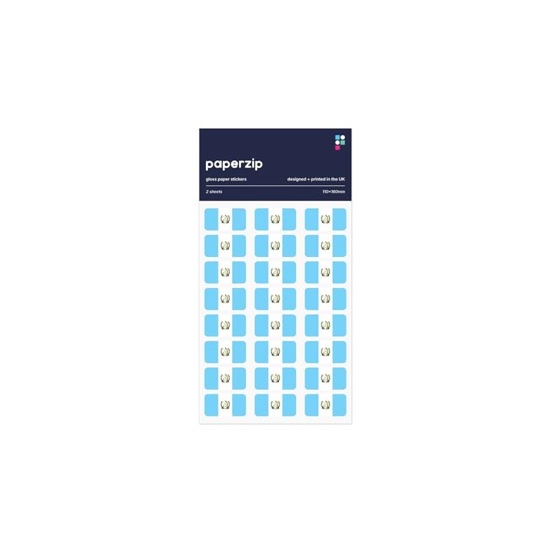 PAPERZIP - Guatemala Flags – 48 Stickers for Business, Schools,