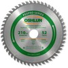 Oshlun SBFT-210052 210mm 52 Tooth FesPro Crosscut ATB Saw Blade with 30mm Arbor for Festool TS 75 EQ