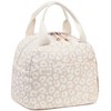 LEDAOU Insulated Lunch Box Women Reusable Lunch Bag Cord Lunch
