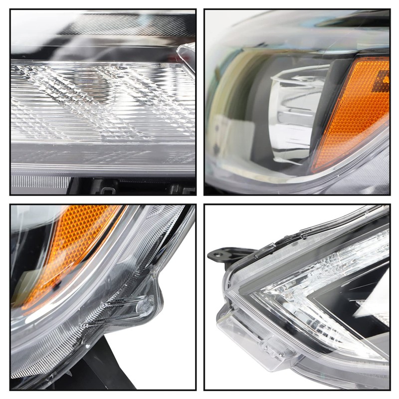 labwork Headlight Assembly Replacement for Nissan Sentra 2016-2018 SL SR