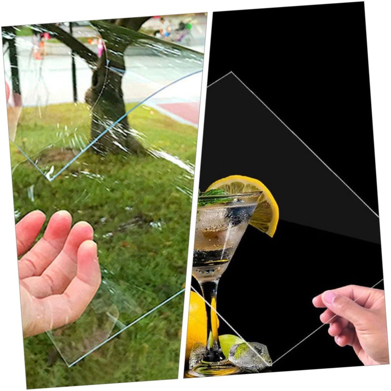 FUNOMOCYA Multifunctional Plastic Sheets 10pcs Set 0.3mm Thick PVC Sheets