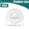 WeddHuis Pack of 5 Heating Pipe Rosette Folding Pipe Cover