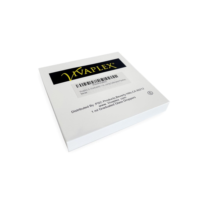 Vivaplex, 6, Graduated, 1 ml Glass Eye Droppers. Assorted Pack