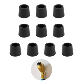 10PCS HVAC Hose Gasket Kit,1/4 Inch Rubber O Ring Kit for Protection of Air Conditioning Systems,Professional Tightly Charging Hose Gasket Car Accessories for Repair & Replacement