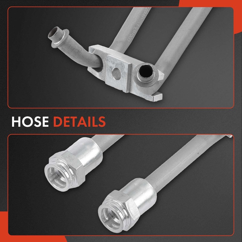 A-Premium Automatic Transmission Oil Cooler Line Hose Assembly Compatible with