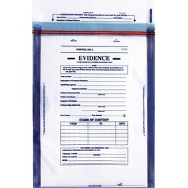 Tri-Tech Forensics 12x15" Evidence Collection Security Bag, Large, Pack of 100
