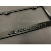 License Plate Frame Shop 1x Black EVOLUTION 3D Emblem Badge