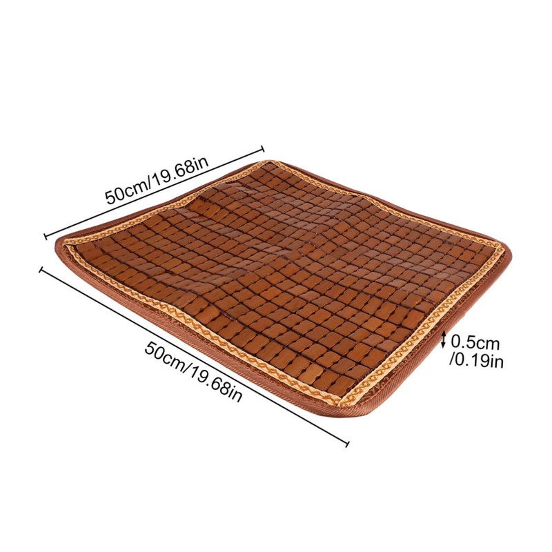 LALAFINA Cooling Sofa Mat Bamboo Sauna Mat Non-skid Backing for