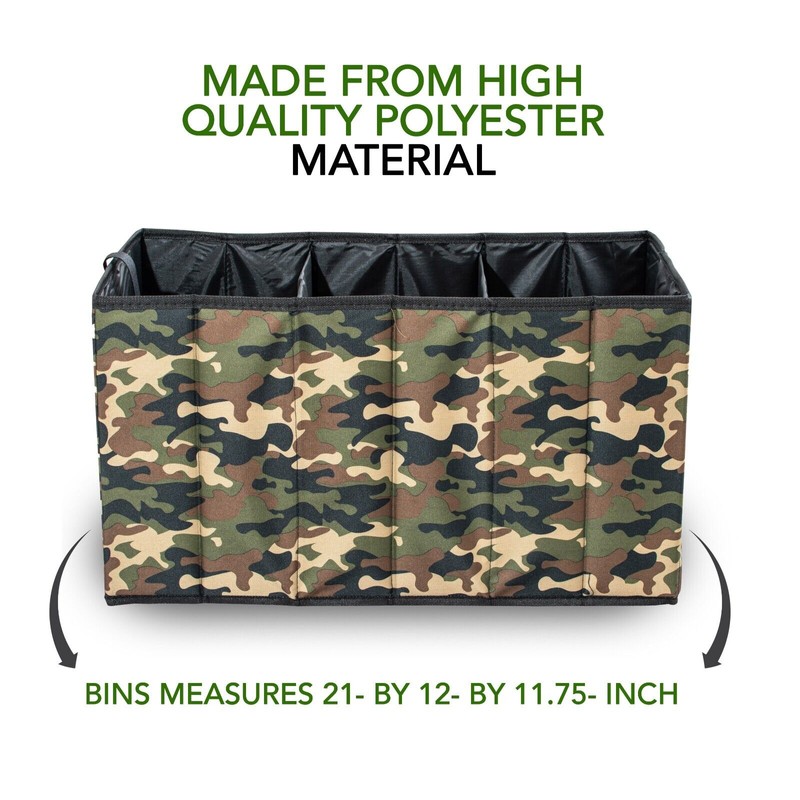 EASYVIEW Expandable Car Storage Camouflage Organizer Suv Truck Large