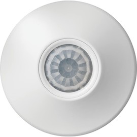 SensorSwitch Ceiling Motion Sensor, PDT Passive Dual Technology Passive Infrared PIR and Microphonics Occupancy Sensor, 360° Small Motion Detection, Indoor Use, Line Voltage, Standard Range