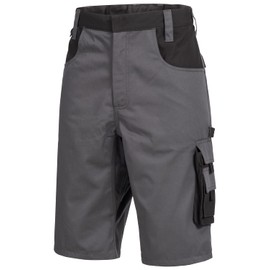 Nitras Motion Tex Plus Women's / Men's Work Shorts Cargo Work Shorts (Nitras Motion Tex Plus) - grey, size: 66