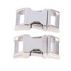 4Pcs Side Release Buckle 25x47mm Zinc Alloy Glossy Durable Wide